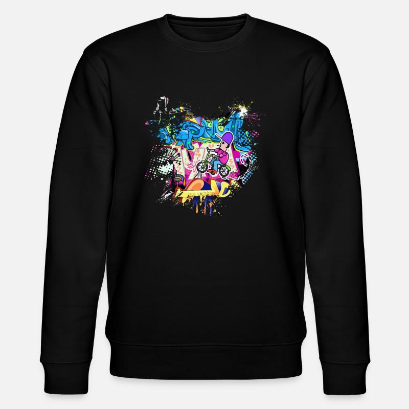 Graffitti - Stanley/Stella CHANGER Unisex Organic Sweatshirt - black