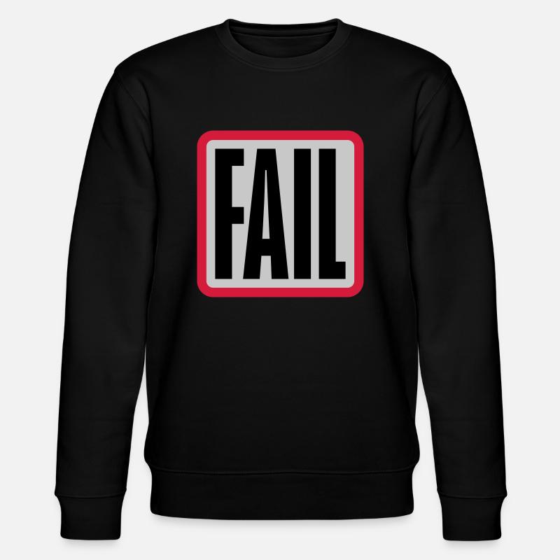 Button Fail Logo - Stanley/Stella Unisex Bio-Sweatshirt CHANGER  - Schwarz