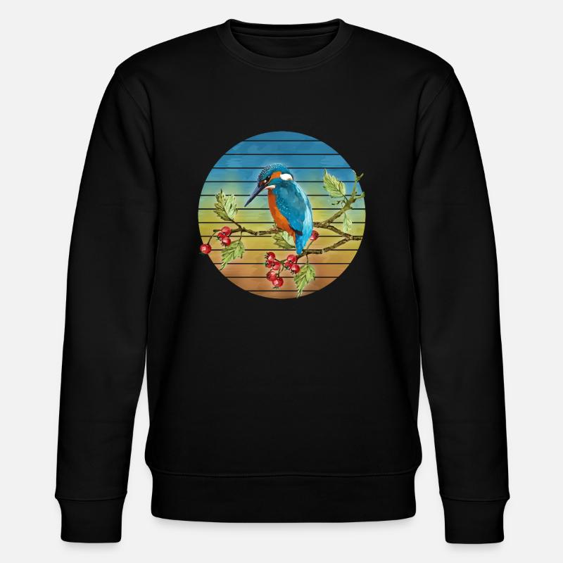 Bunter Vogel - Stanley/Stella Unisex Bio-Sweatshirt CHANGER  - Schwarz