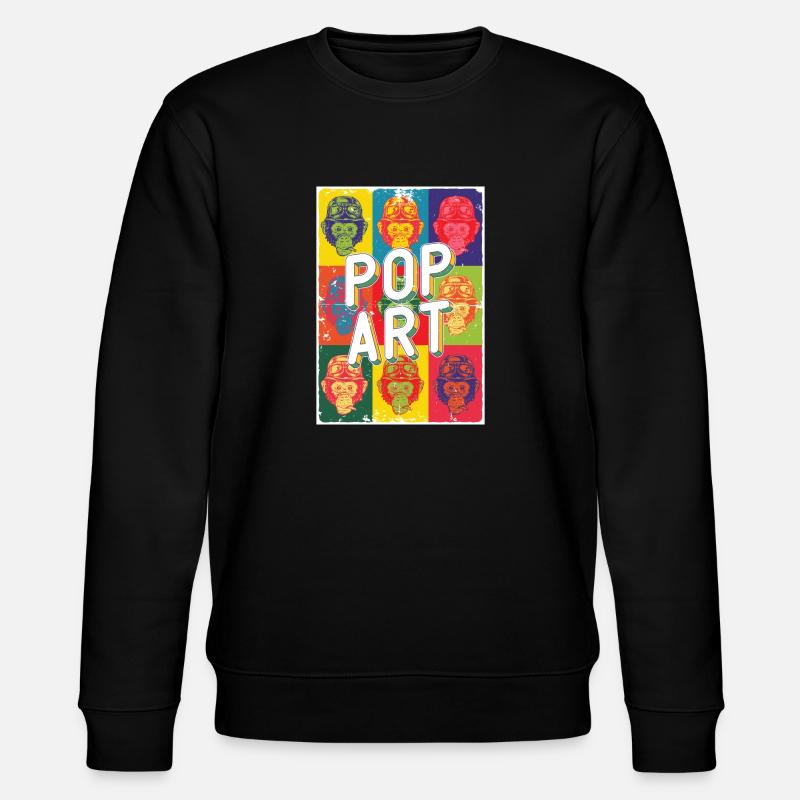 Pop Art - Stanley/Stella Unisex Bio-Sweatshirt CHANGER  - Schwarz