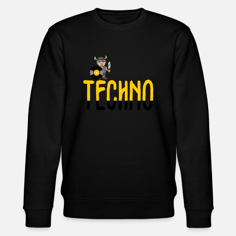 Techno-Wikinger - Stanley/Stella Unisex Bio-Sweatshirt CHANGER  - Schwarz
