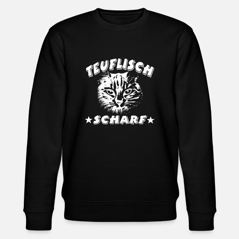 Katze - Stanley/Stella Unisex Bio-Sweatshirt CHANGER  - Schwarz