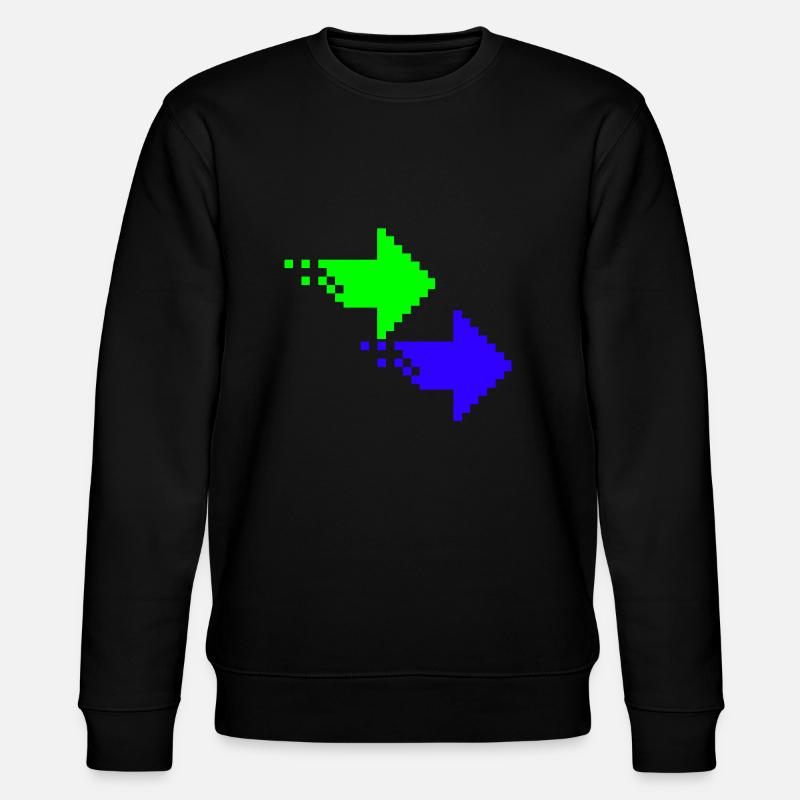 Pfeile - Stanley/Stella Unisex Bio-Sweatshirt CHANGER  - Schwarz