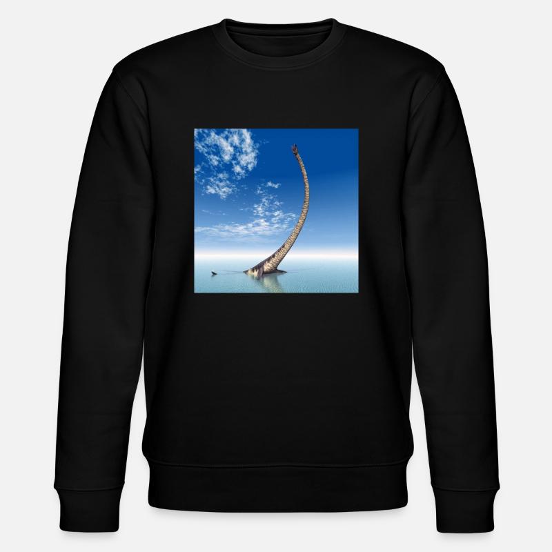 Plésiosaure Elasmosaurus - Sweat bio CHANGER Stanley/Stella Unisexe - noir