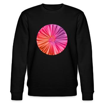Tie Dye Floral Pattern - Stanley/Stella Unisex Bio-Sweatshirt CHANGER  - Schwarz - Vorne - Nik (191cm) & Marisol (170cm)