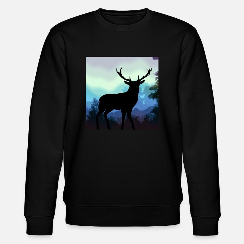 Cerf - Sweat bio CHANGER Stanley/Stella Unisexe - noir