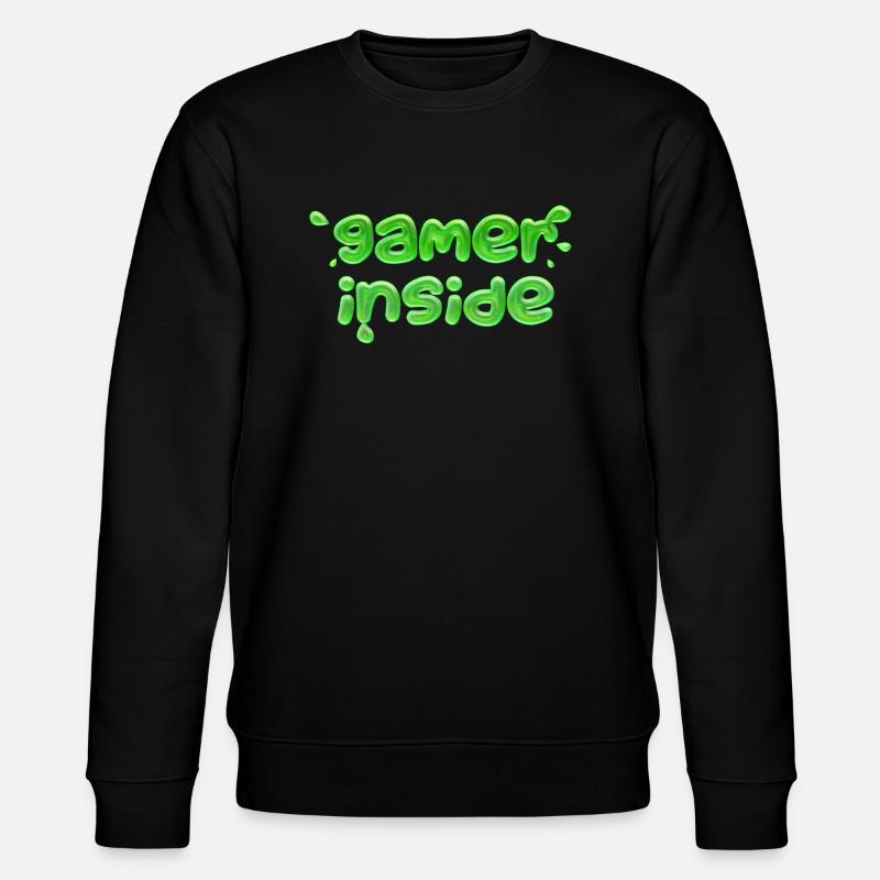GAMER INNEN - Stanley/Stella Unisex Bio-Sweatshirt CHANGER  - Schwarz