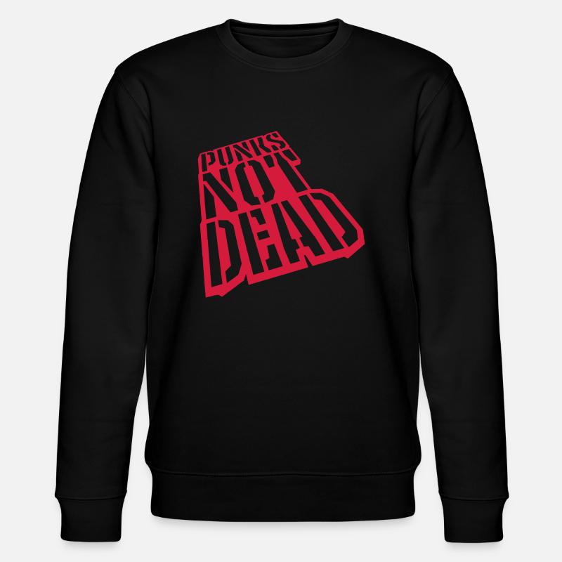 Zitat punks not dead - Stanley/Stella Unisex Bio-Sweatshirt CHANGER - Schwarz