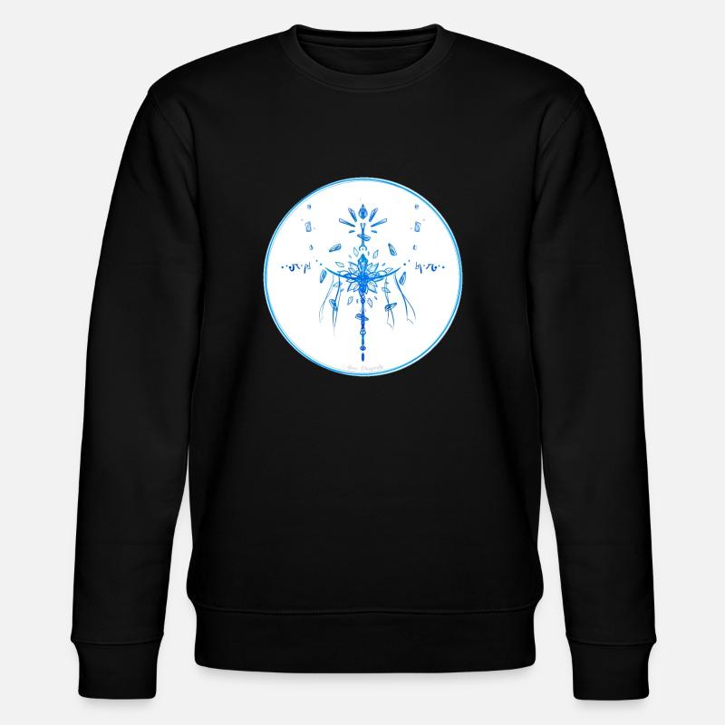 Mystique Collection ~ hellblau ~ n°4 - Stanley/Stella Unisex Bio-Sweatshirt CHANGER  - Schwarz