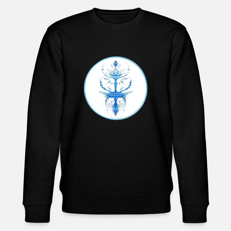 Collection Mystique ~ bleu clair ~ n°3 - Sweat bio CHANGER Stanley/Stella Unisexe - noir