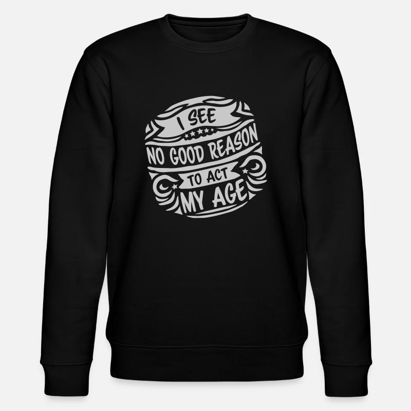 pour agir à mon âge - Sweat bio CHANGER Stanley/Stella Unisexe - noir
