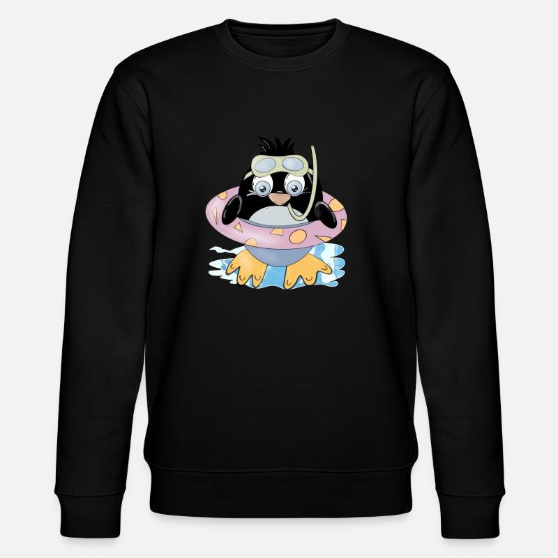 Cet oiseau nage - Sweat bio CHANGER Stanley/Stella Unisexe - noir
