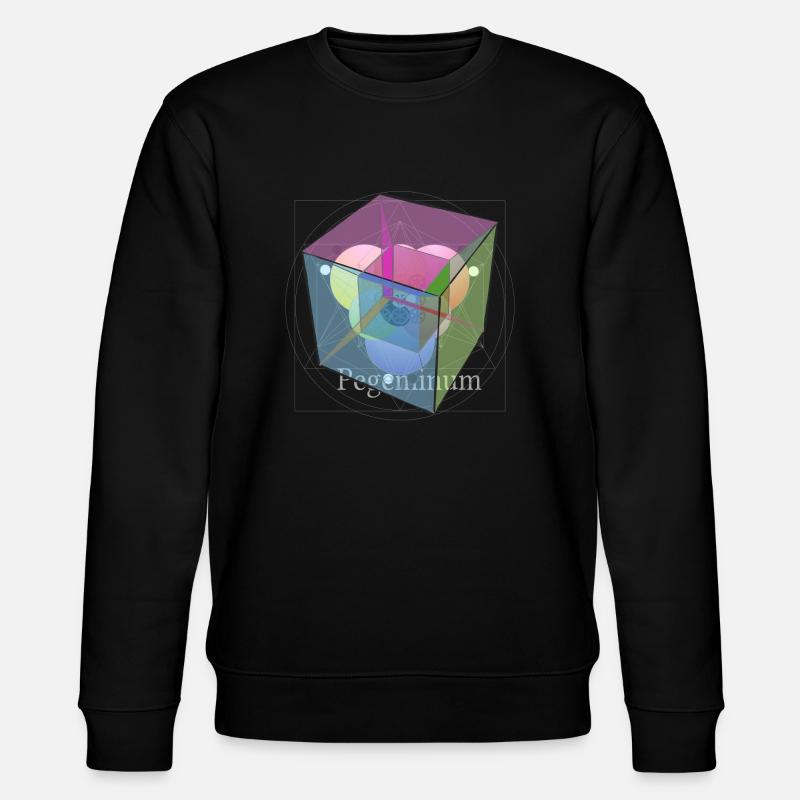 Tesserakt - Stanley/Stella Unisex Bio-Sweatshirt CHANGER  - Schwarz