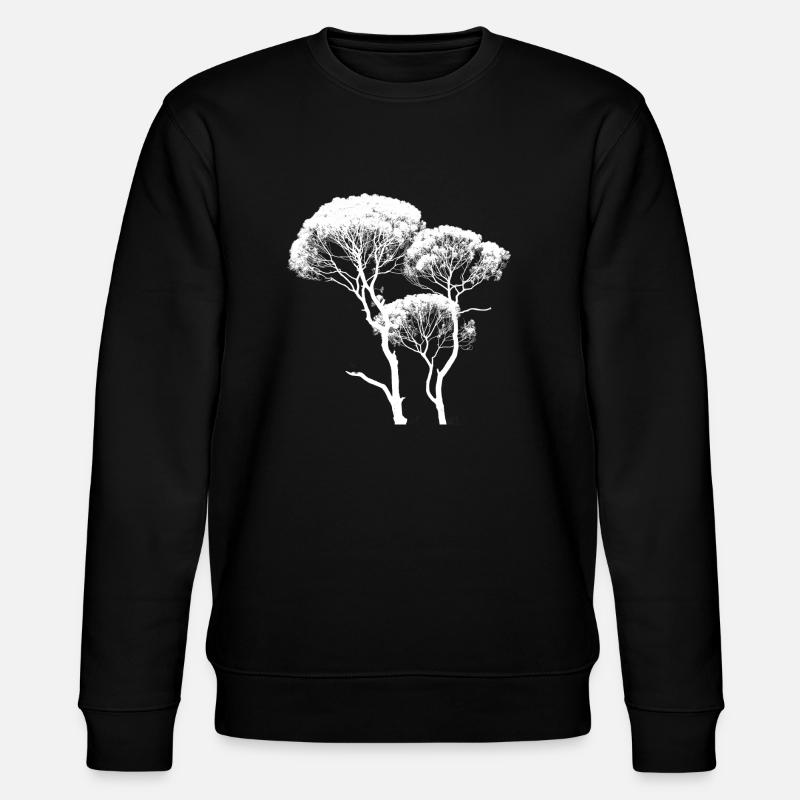 Hoher Baumkronenbaum - Stanley/Stella Unisex Bio-Sweatshirt CHANGER  - Schwarz