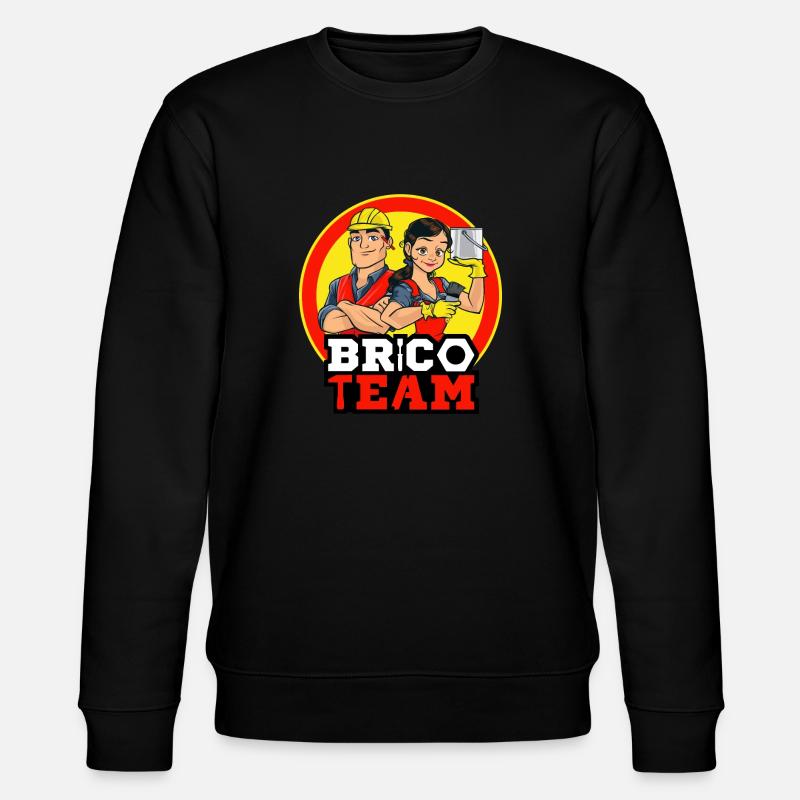 BRICO TEAM - Sweat bio CHANGER Stanley/Stella Unisexe - noir