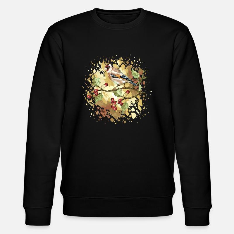 Bunter Vogel - Stanley/Stella Unisex Bio-Sweatshirt CHANGER  - Schwarz