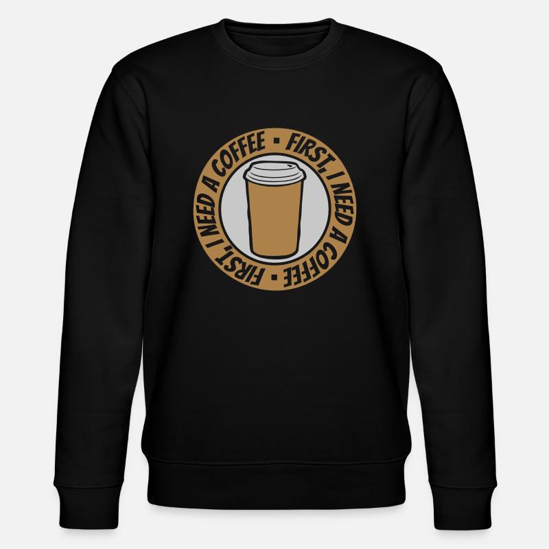 Poing J’ai besoin de café - Sweat bio CHANGER Stanley/Stella Unisexe - noir