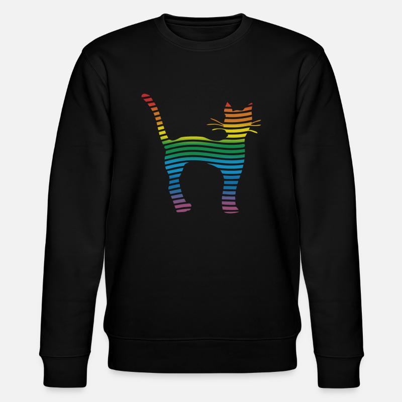 Cat - Stanley/Stella CHANGER Unisex Organic Sweatshirt - black