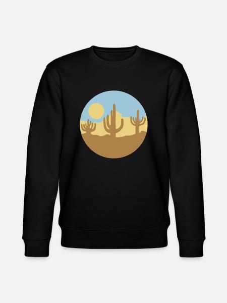 Sun Desert Landscape Silhouette - Stanley/Stella CHANGER Unisex Organic Sweatshirt - black