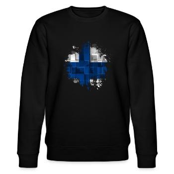 Finlande Suomi helsinki scandinavie viking - Sweat bio CHANGER Stanley/Stella Unisexe - noir - Devant - Nik (191cm) & Marisol (170cm)