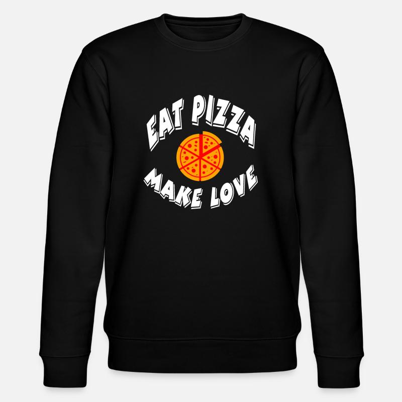 Pizza - Stanley/Stella CHANGER Unisex Organic Sweatshirt - black