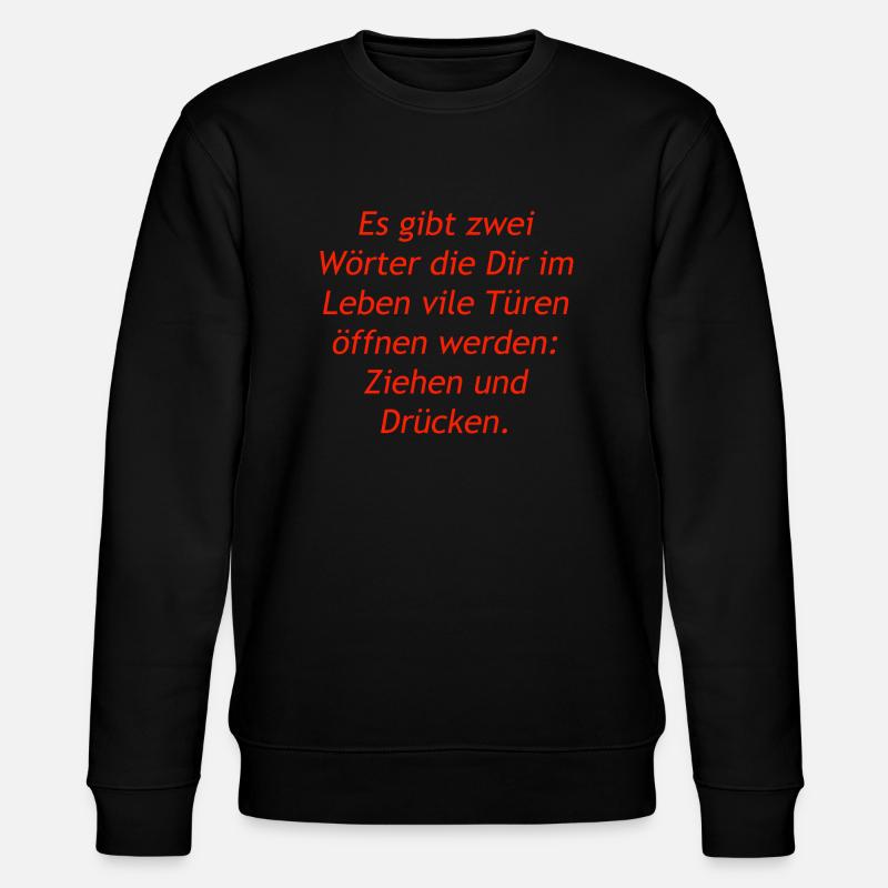 Tür - Stanley/Stella Unisex Bio-Sweatshirt CHANGER  - Schwarz