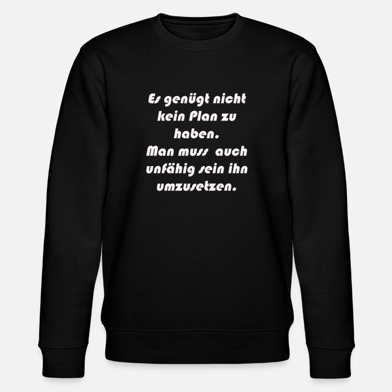 Planlos - Stanley/Stella Unisex Bio-Sweatshirt CHANGER  - Schwarz
