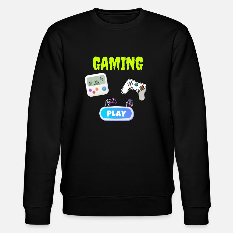Gaming design - Stanley/Stella Unisex Bio-Sweatshirt CHANGER  - Schwarz