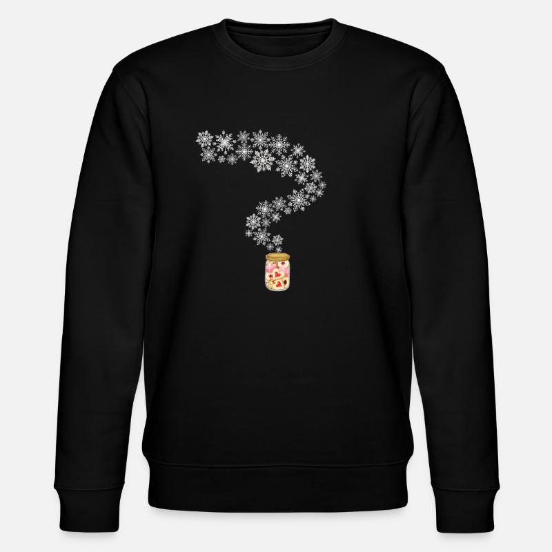 Biscuits de Noël - Sweat bio CHANGER Stanley/Stella Unisexe - noir