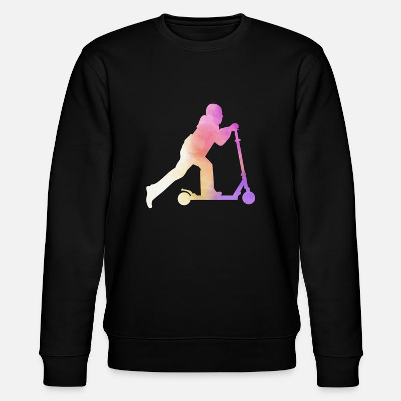 Freestyle Roller Aquarell Roller - Stanley/Stella Unisex Bio-Sweatshirt CHANGER  - Schwarz