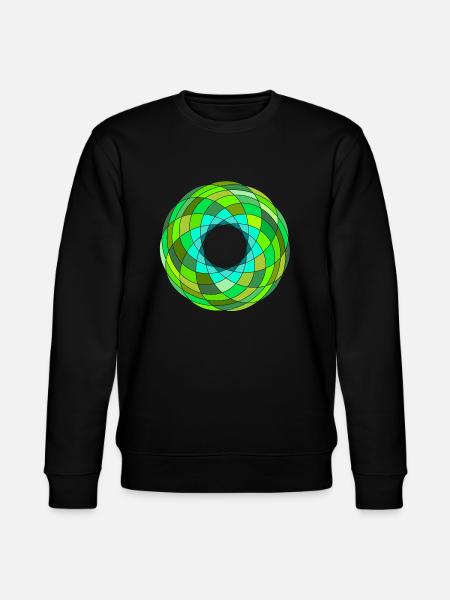 Green iris - Stanley/Stella Unisex Bio-Sweatshirt CHANGER  - Schwarz