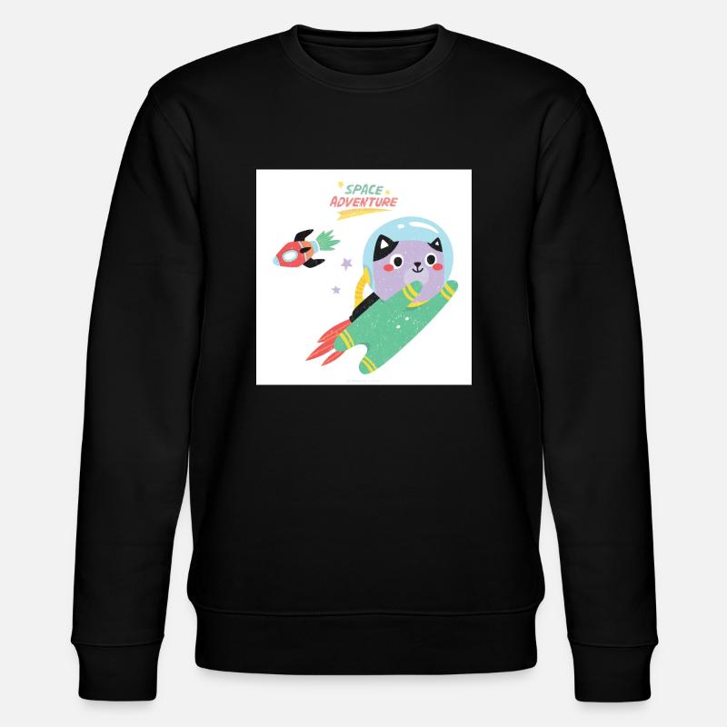Chaton de l’espace. - Sweat bio CHANGER Stanley/Stella Unisexe - noir