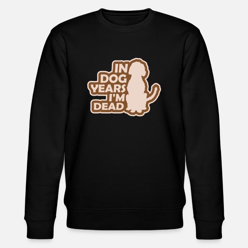 in dog years Dead - Stanley/Stella Unisex Bio-Sweatshirt CHANGER  - Schwarz