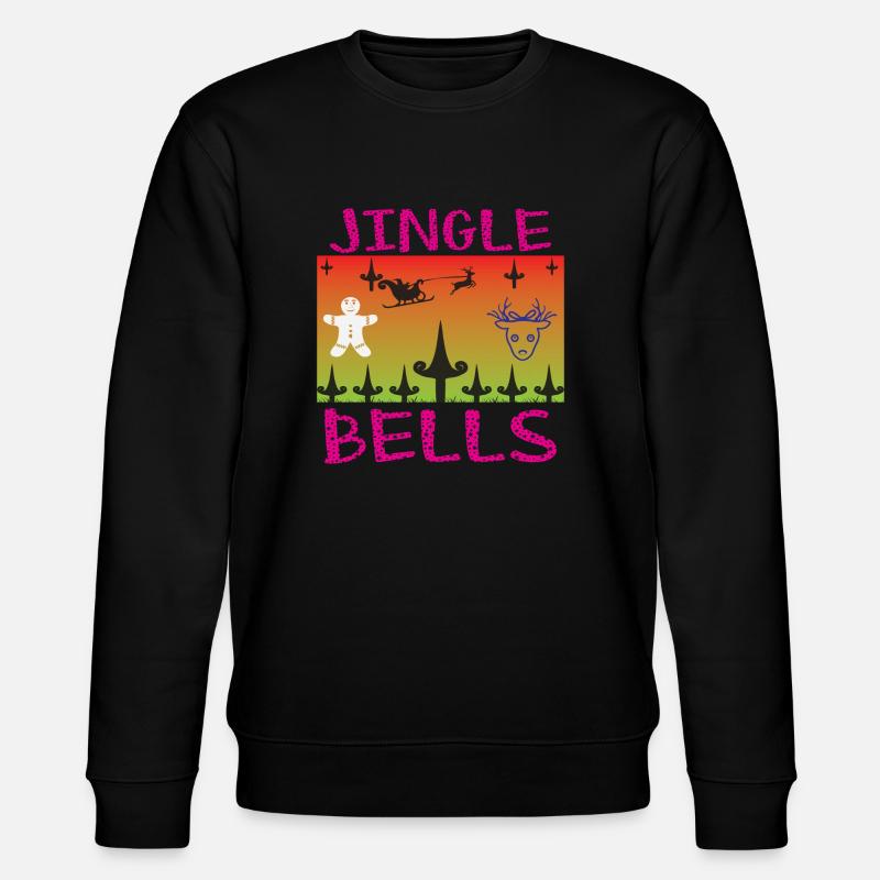 Jingle Bells - Stanley/Stella Unisex Bio-Sweatshirt CHANGER  - Schwarz