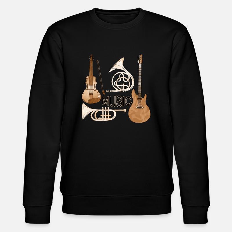 Musikinstrumente - Stanley/Stella Unisex Bio-Sweatshirt CHANGER  - Schwarz