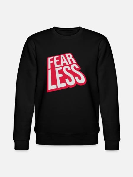 fearless Text Quote Design - Stanley/Stella CHANGER Unisex Organic Sweatshirt - black