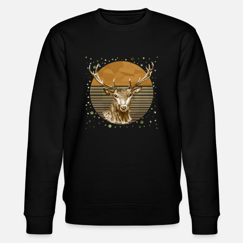 Cerf - Sweat bio CHANGER Stanley/Stella Unisexe - noir
