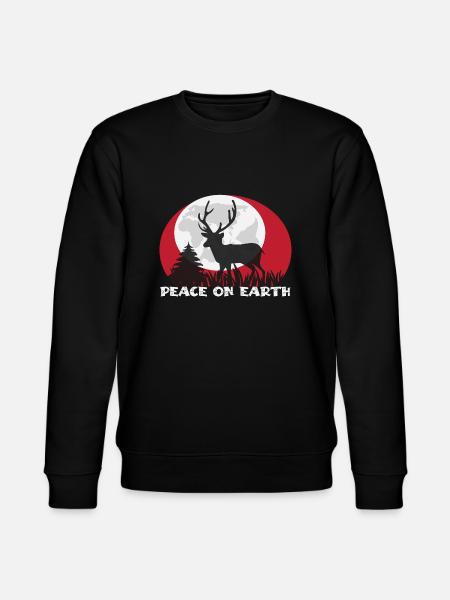 Peace on Earth - Stanley/Stella CHANGER Unisex Organic Sweatshirt - black