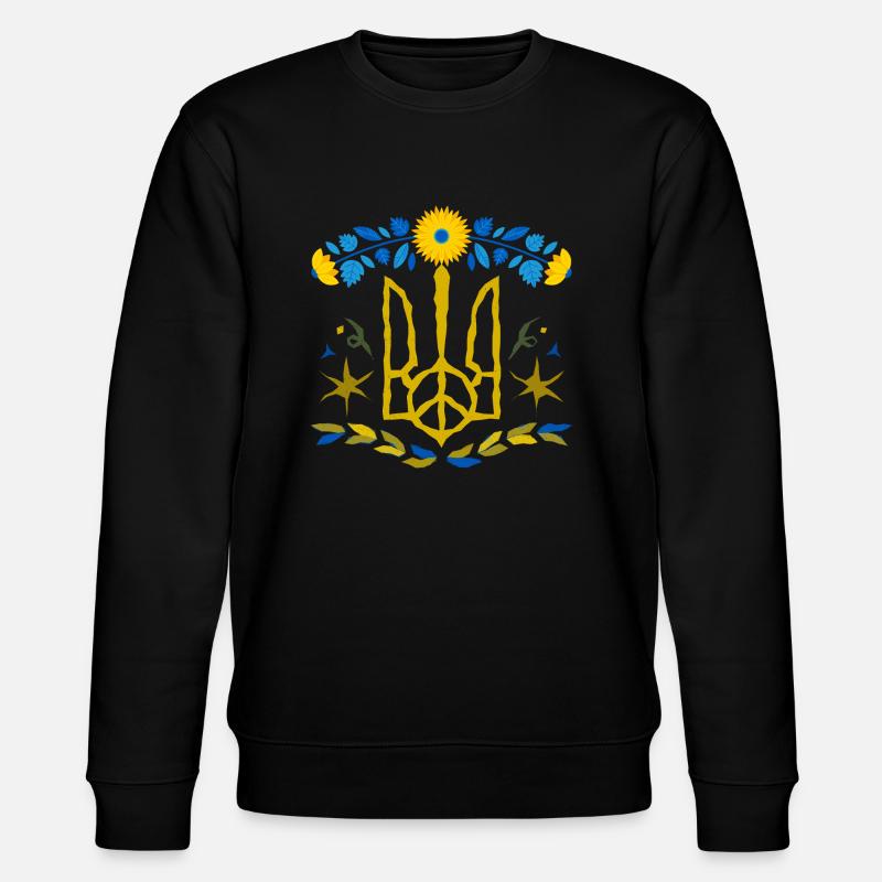Ukraine - Stanley/Stella Unisex Bio-Sweatshirt CHANGER  - Schwarz