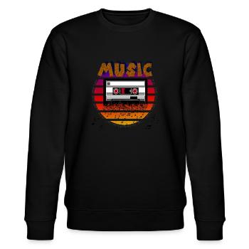 Kassette - Stanley/Stella Unisex Bio-Sweatshirt CHANGER  - Schwarz - Vorne - Nik (191cm) & Marisol (170cm)