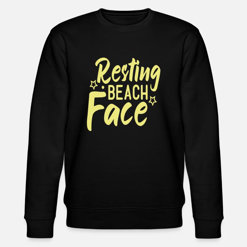 Resting Beach Face - Stanley/Stella Unisex Bio-Sweatshirt CHANGER  - Schwarz