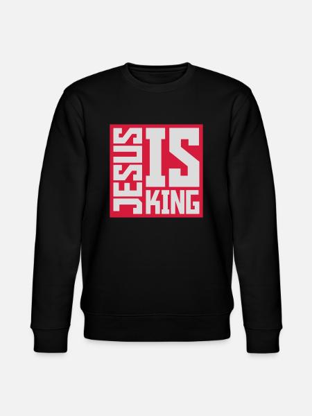 jesus is king Zitat - Stanley/Stella Unisex Bio-Sweatshirt CHANGER - Schwarz