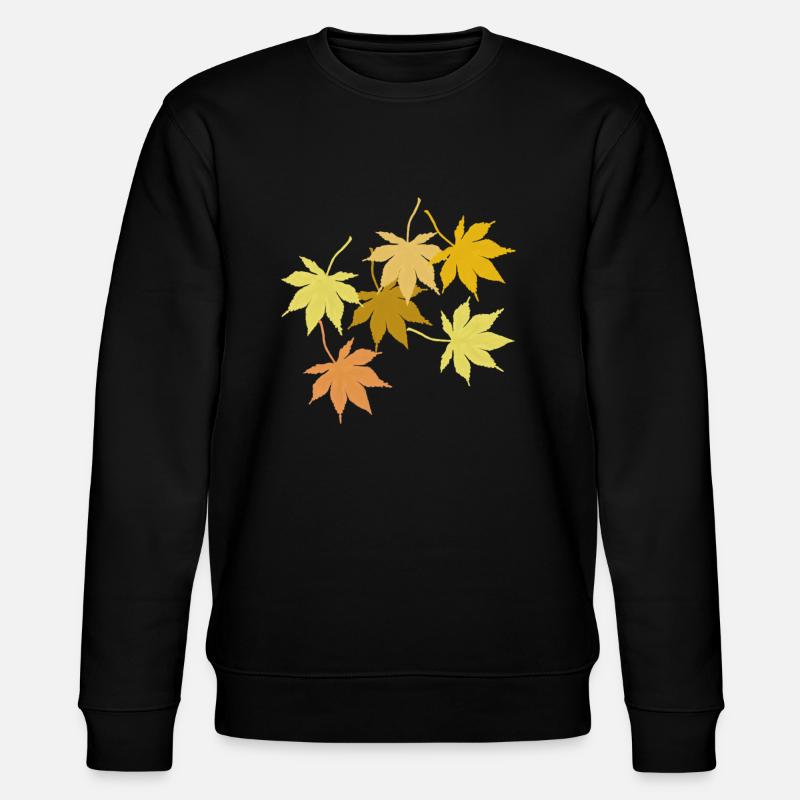 Maple leaf - Stanley/Stella CHANGER Unisex Organic Sweatshirt - black
