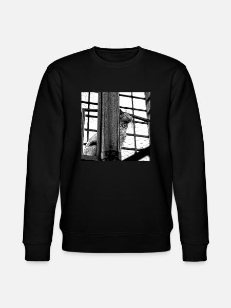 The cat on the roof - Stanley/Stella CHANGER Unisex Organic Sweatshirt - black
