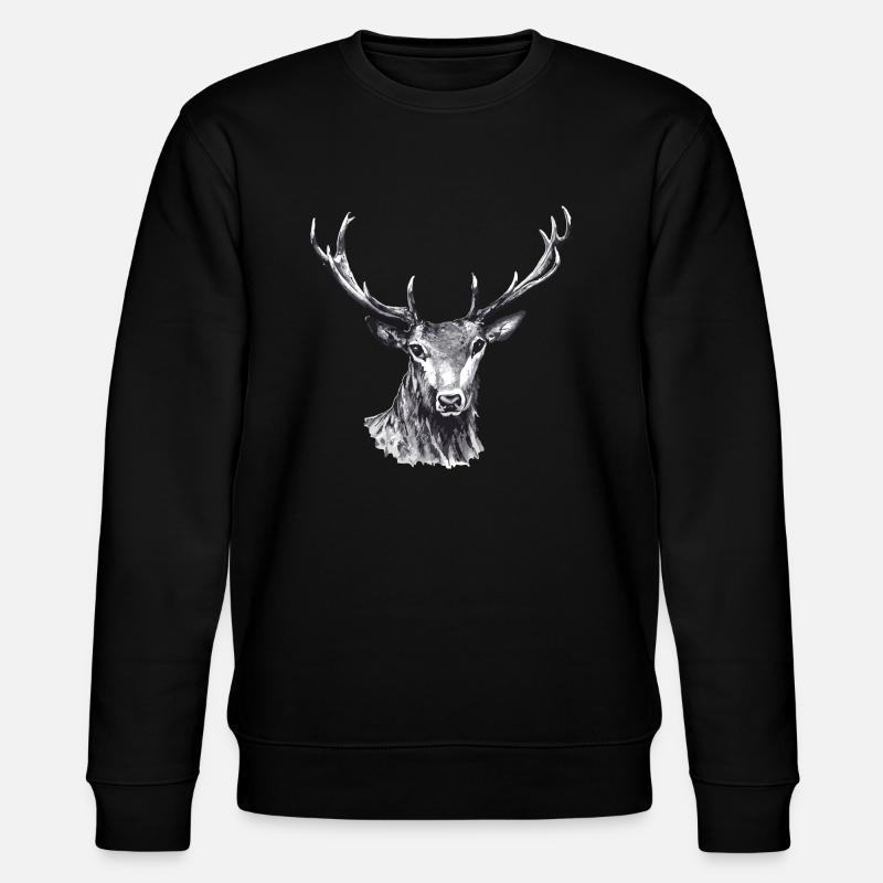 Cerf - Sweat bio CHANGER Stanley/Stella Unisexe - noir