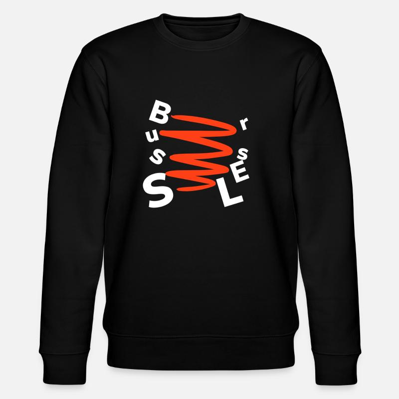Brüssel Souvenir Geschenk Brüssel - Stanley/Stella Unisex Bio-Sweatshirt CHANGER  - Schwarz