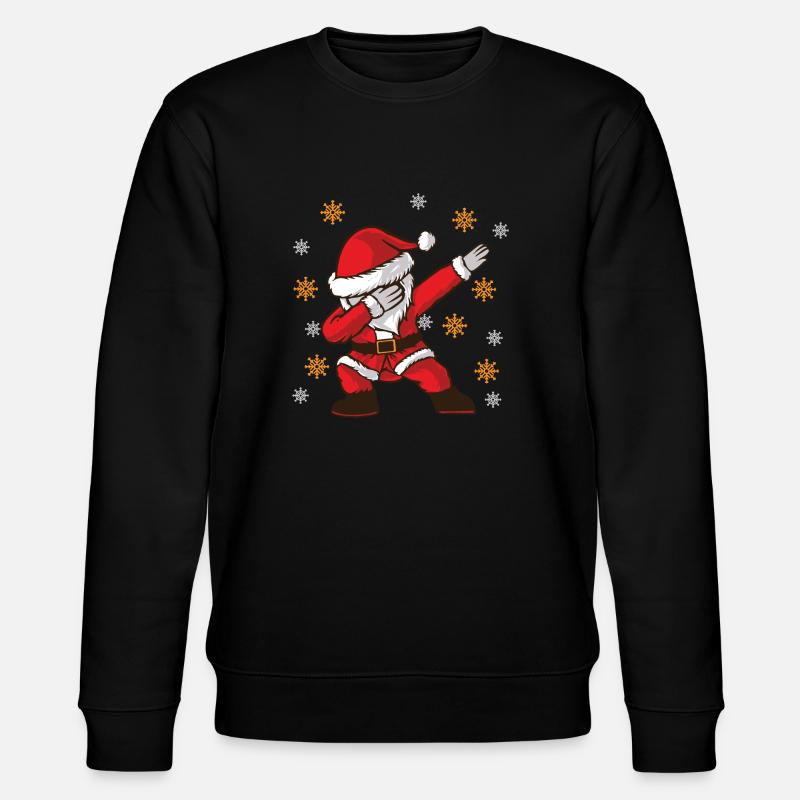 Cooler Weihnachtsmann - Stanley/Stella Unisex Bio-Sweatshirt CHANGER  - Schwarz