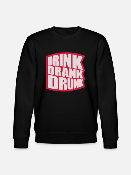 drink drank drunk Zitat - Stanley/Stella Unisex Bio-Sweatshirt CHANGER  - Schwarz
