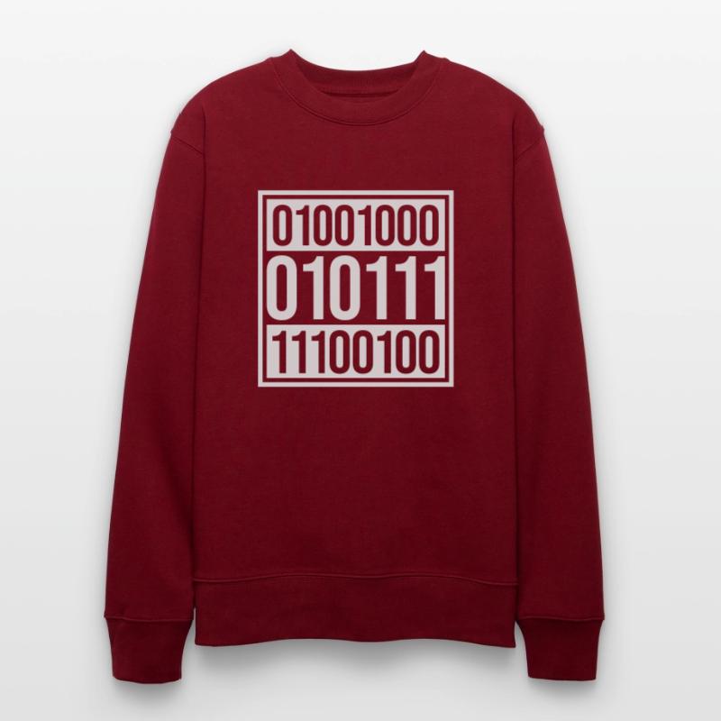 Binary Code Program Language Stanley/Stella CHANGER Unisex Organic Sweatshirt