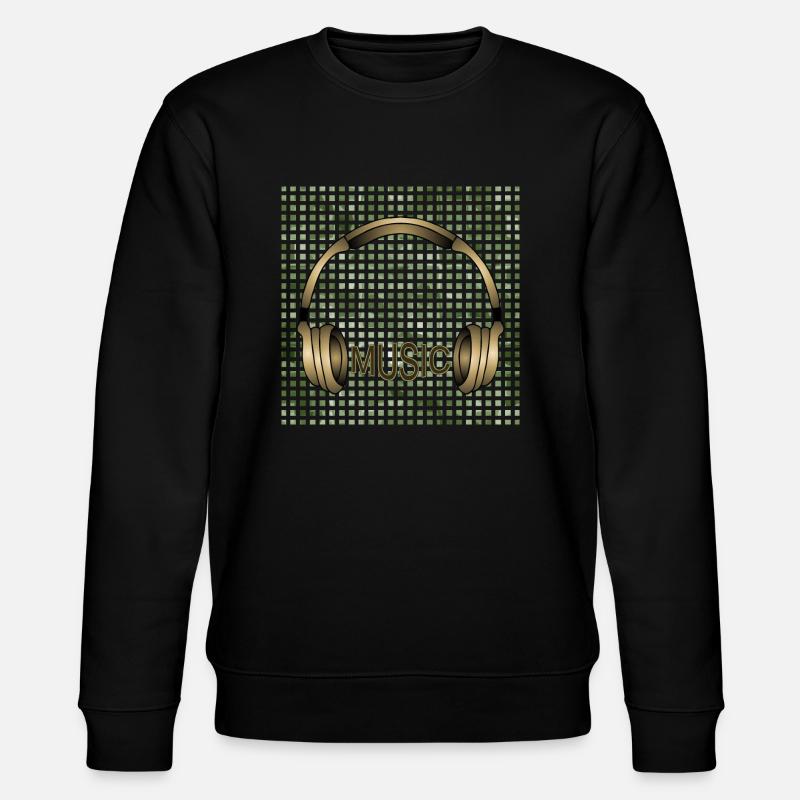 Kopfhörer - Stanley/Stella Unisex Bio-Sweatshirt CHANGER  - Schwarz
